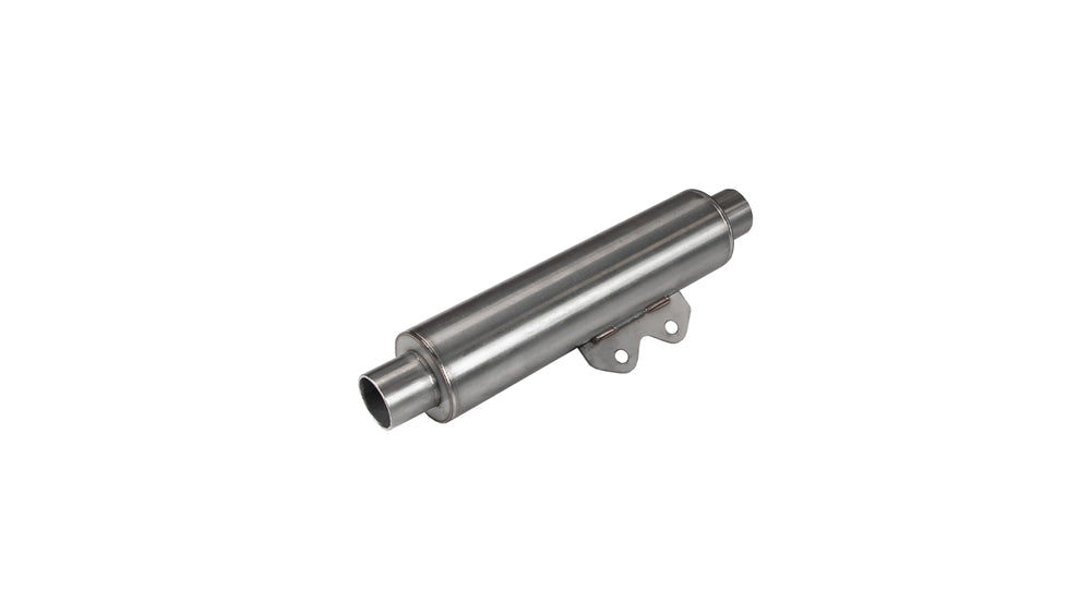 Exhaust silencer with mounting kit