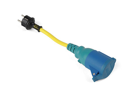 Adapterkabel CEE till vanlig stickkontakt 0,3 m