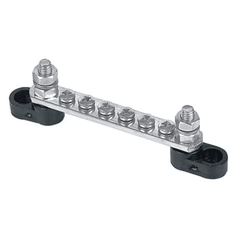 BEP Bus Bar Single 6x 4mm Screw Terminal 2x 6mm In