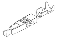 Kontaktstift 1,5 mm för kabel 0,5–1,0 mm²