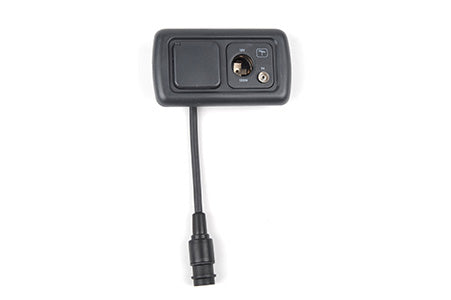 Vägguttag Grå inf dub 230/12V