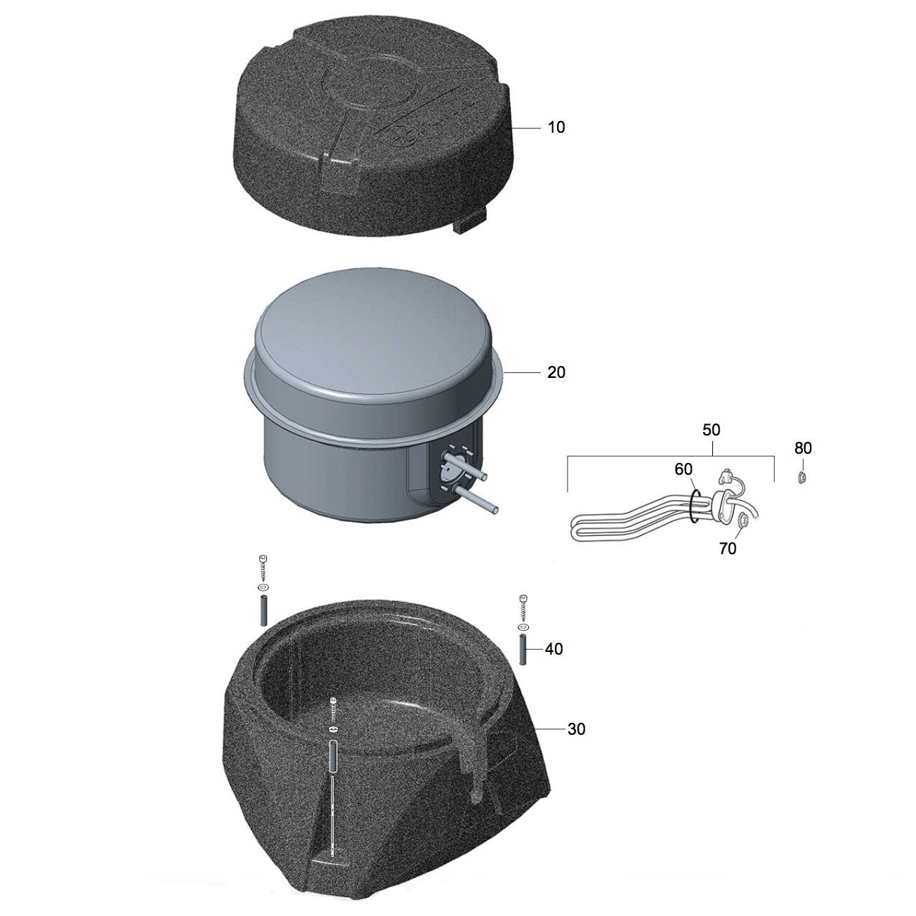 Vattentank 14 l rostfri till Truma Boiler 3 och Elektroboiler – Truma 70020-60600 (bild 2)