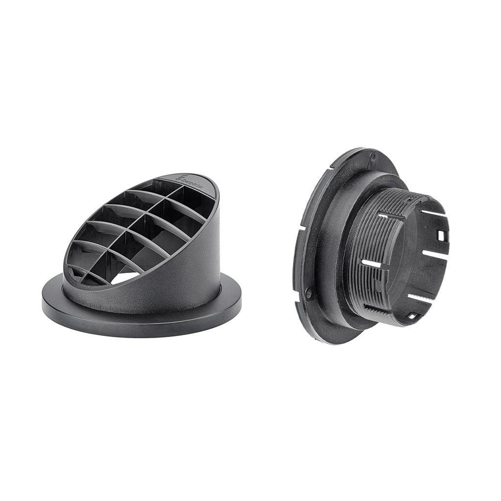 Utblås 60mm öppet 30° HÖG Svart