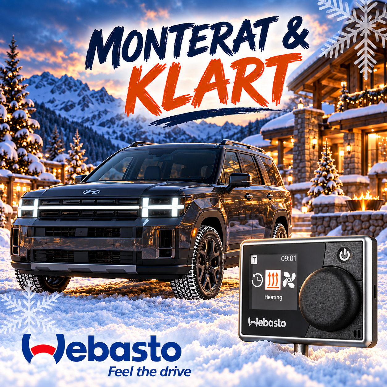 Webasto motorvärmare till Hyundai Santa Fe – monterat & klart med MultiControl tidur