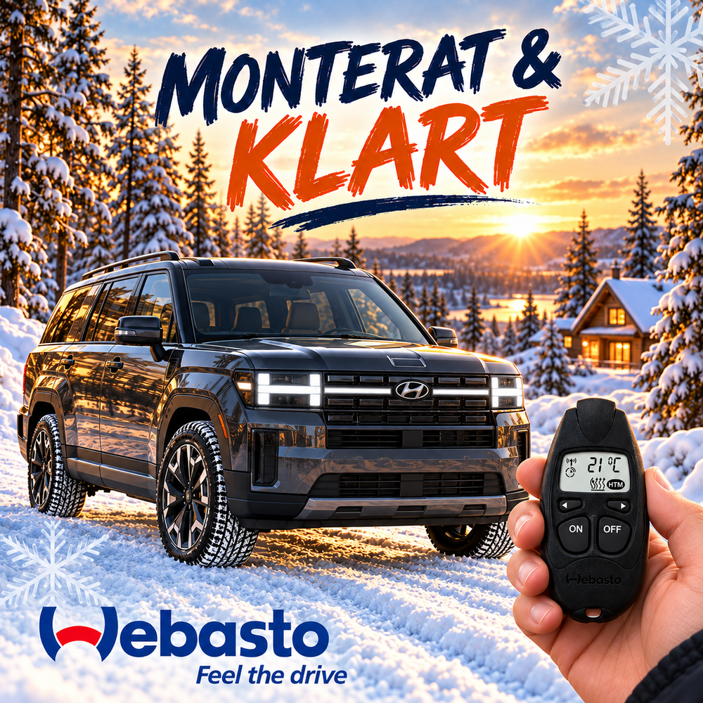 Webasto motorvärmare till Hyundai Santa Fe – monterat & klart med fjärrkontroll T100