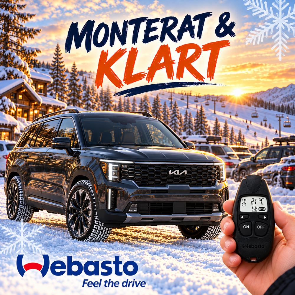 Webasto motorvärmare till Kia Sorento – monterat & klart med fjärrkontroll T100