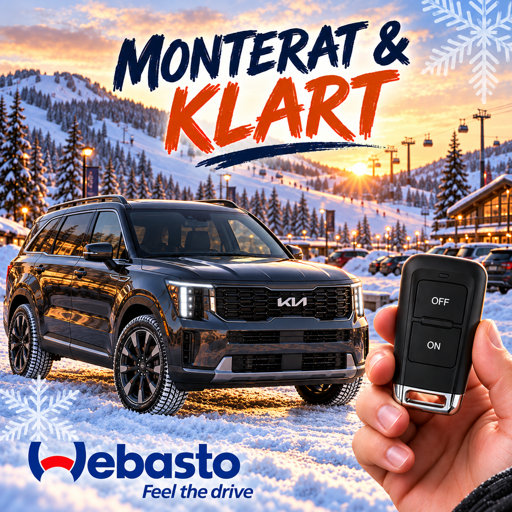 Webasto motorvärmare till Kia Sorento – monterat & klart med fjärrkontroll T99