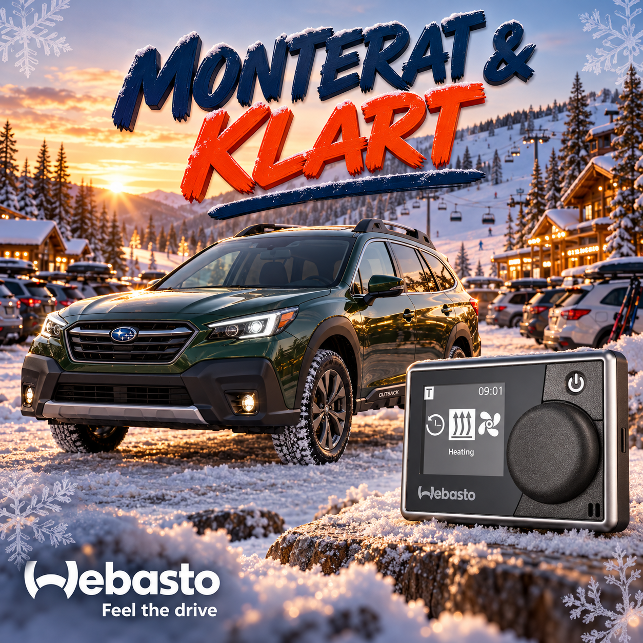 Webasto motorvärmare till Subaru Outback – monterat & klart med MultiControl tidur