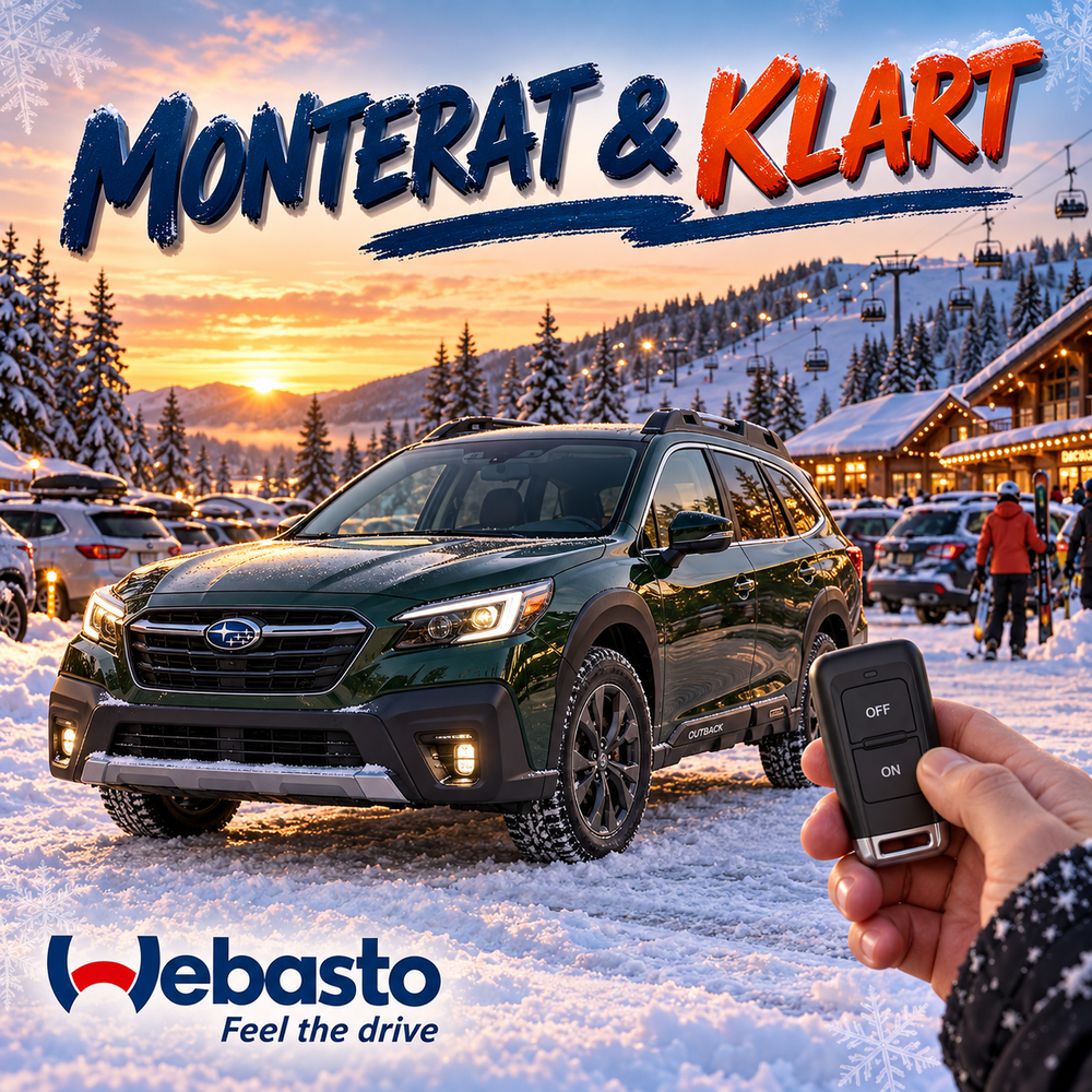 Webasto motorvärmare till Subaru Outback – monterat & klart med fjärrkontroll T99