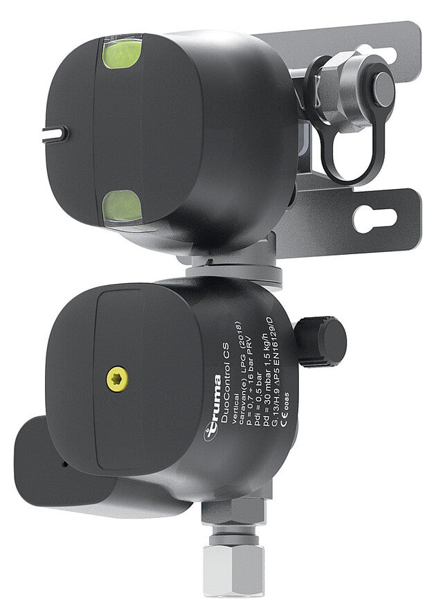 Truma DuoControl CS 30 mbar vertikal – gasregulator med krocksensor – Truma 51611-01 (bild 4)