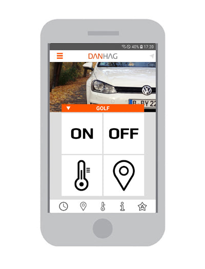 VW T5 – APP-styrning för parkeringsvärmare (luftvärmare) (6235-155)