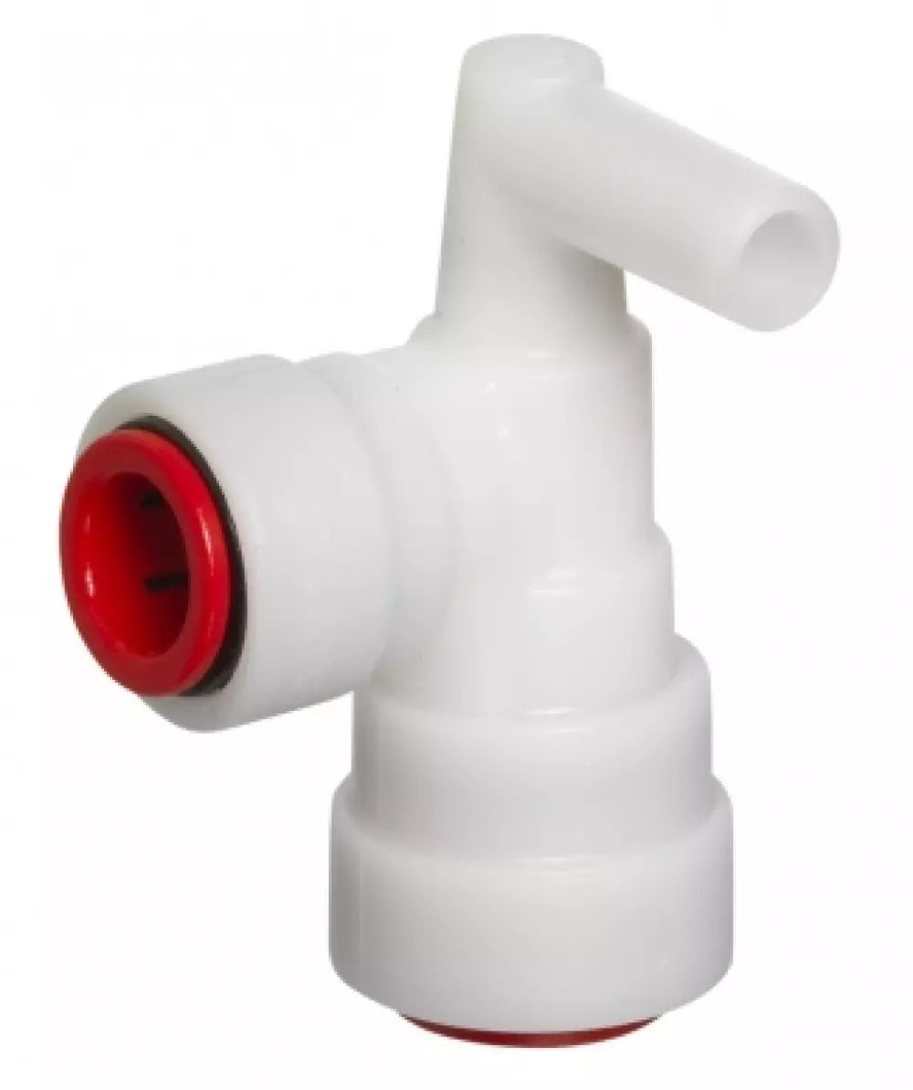 Vinkelanslutning med backventil (röd) JG 10/JG 12 mm, med slang – Truma 34020-64000 (bild 2)