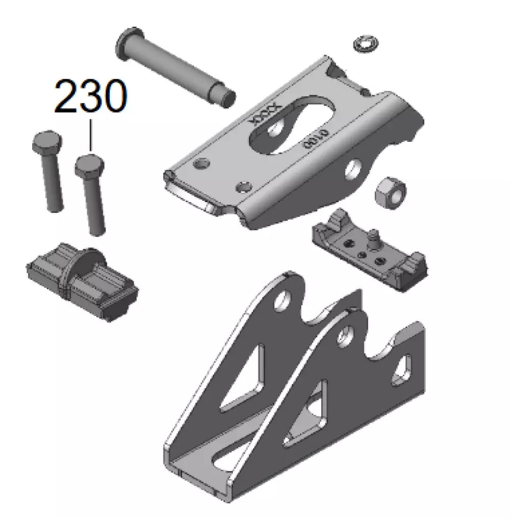 Fästsats komplett till Truma Mover SR, SX, smart A/A4/M – Truma 60040-00459 (bild 2)