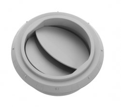 Utsläpp Ø 90mm/stängbart grå