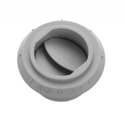 Utsläpp Ø 60mm/stängbart grå