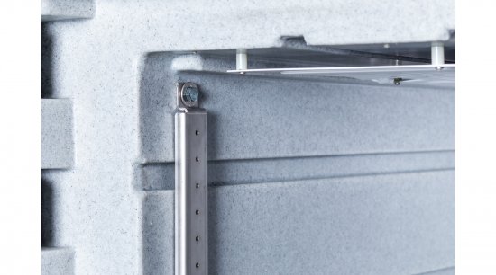 Bild på skenor i skåp Coldtainer 915