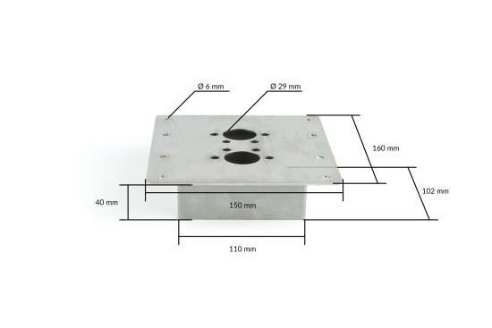 Autoterm Floor mounting bracket SL