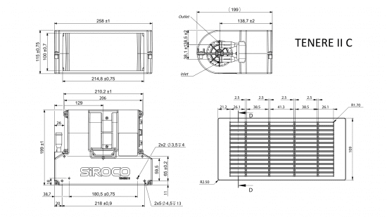 TENERE II C - 12V Water heat exchanger with fan