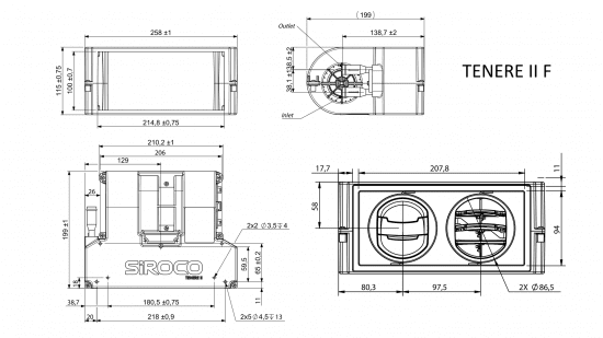 TENERE II F - 12V Water heat exchanger with fan