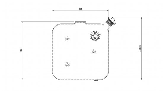 Fuel tank with gauge