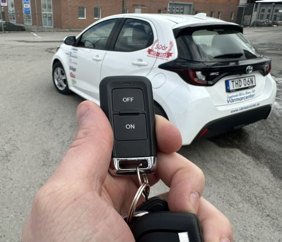 Webasto T99 installerad i en Toyota Yaris