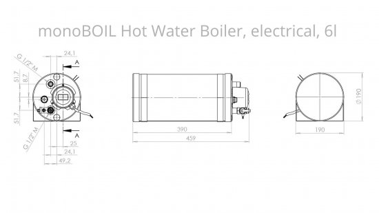 monoBOIL Elektrisk varmvattenberedare 