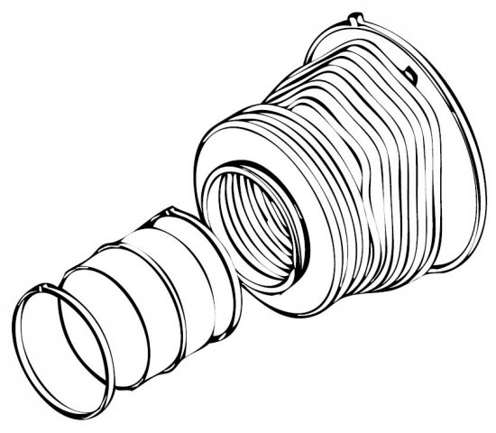 Air intake bellows Dual Top